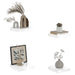 Rafturi de perete, 4 buc., alb extralucios, 23x23,5x3,8 cm, MDF - WALTI WALTI