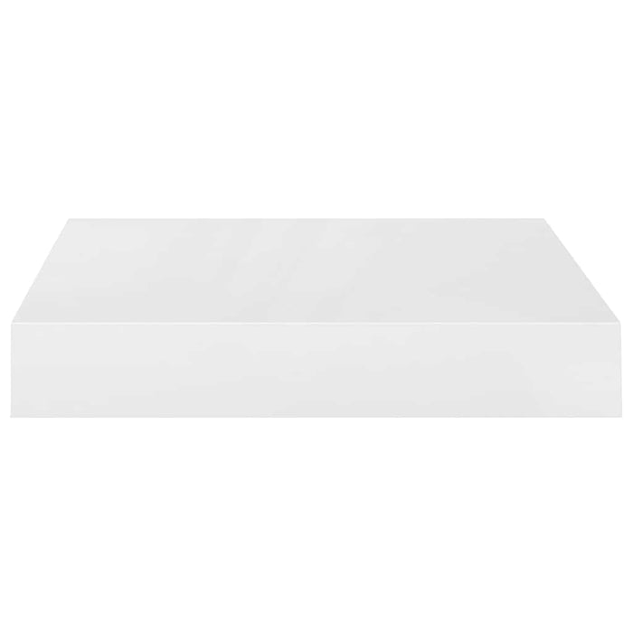 Rafturi de perete, 4 buc., alb extralucios, 23x23,5x3,8 cm, MDF - WALTI WALTI