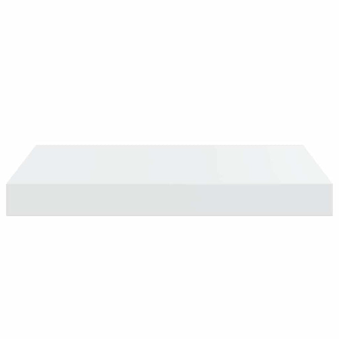 Rafturi de perete, 2 buc., alb extralucios, 40x23x3,8 cm, MDF - WALTI WALTI
