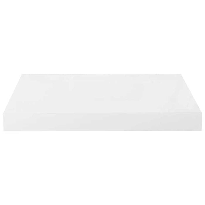 Rafturi de perete, 4 buc., alb extralucios, 40x23,5x3,8 cm, MDF WALTI