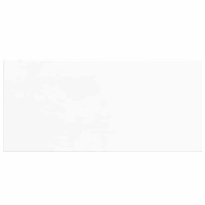 Raft de perete suspendat, alb extralucios, 50x23,5x3,8 cm, MDF WALTI