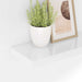Rafturi de perete, 4 buc., alb extralucios, 50x23x3,8 cm, MDF - WALTI WALTI