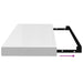 Raft de perete suspendat, alb extralucios, 60x23,5x3,8 cm, MDF - WALTI WALTI