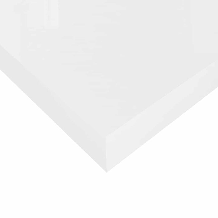 Raft de perete suspendat, alb extralucios, 60x23,5x3,8 cm, MDF - WALTI WALTI