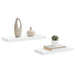 Rafturi de perete, 2 buc., alb extralucios, 60x23,5x3,8 cm, MDF - WALTI WALTI