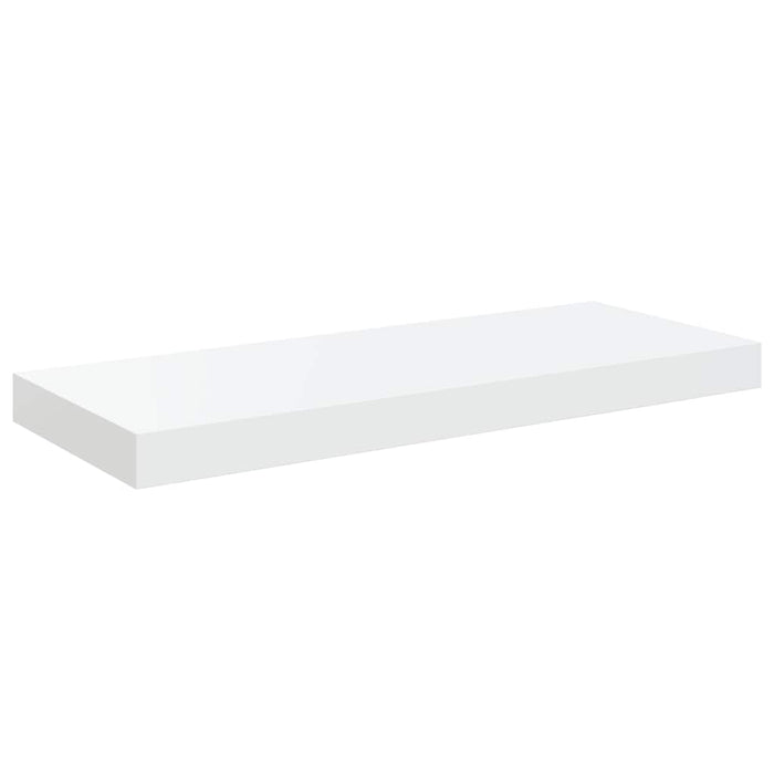 Rafturi de perete, 2 buc., alb extralucios, 60x23,5x3,8 cm, MDF - WALTI WALTI