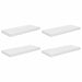 Rafturi de perete, 4 buc., alb extralucios, 60x23,5x3,8 cm, MDF - WALTI WALTI