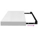 Rafturi de perete, 4 buc., alb extralucios, 60x23,5x3,8 cm, MDF - WALTI WALTI