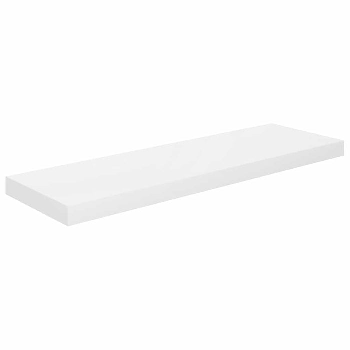 Raft de perete suspendat, alb extralucios, 80x23,5x3,8 cm, MDF - WALTI WALTI