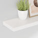 Rafturi de perete, 2 buc., alb extralucios, 80x23,5x3,8 cm, MDF - WALTI WALTI