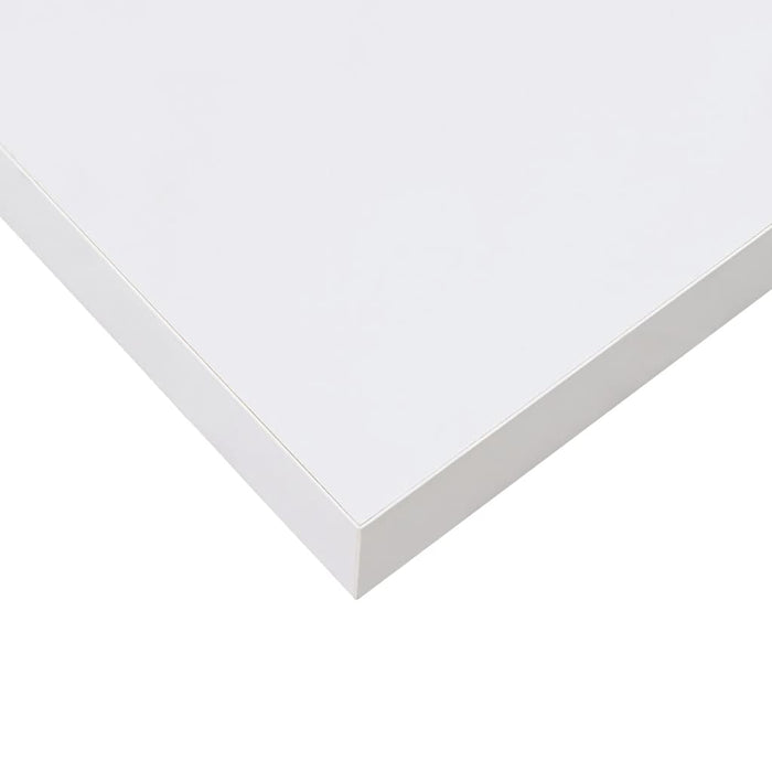 Rafturi de perete, 2 buc., alb extralucios, 80x23,5x3,8 cm, MDF - WALTI WALTI