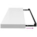 Rafturi de perete, 4 buc., alb extralucios, 80x23,5x3,8 cm, MDF - WALTI WALTI