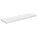 Raft de perete suspendat, alb extralucios, 90x23,5x3,8 cm, MDF - WALTI WALTI