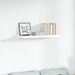 Raft de perete suspendat, alb extralucios, 90x23,5x3,8 cm, MDF - WALTI WALTI