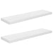 Rafturi de perete, 2 buc., alb extralucios, 90x23,5x3,8 cm, MDF - WALTI WALTI