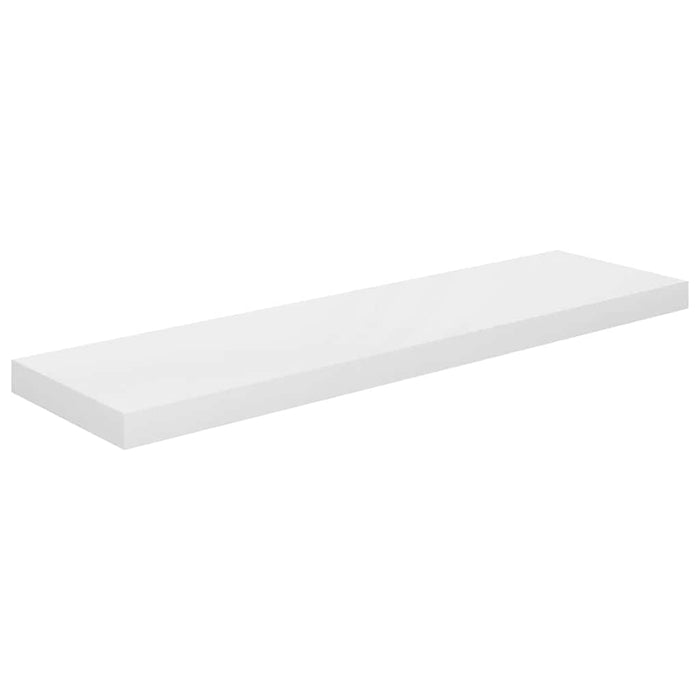 Rafturi de perete, 2 buc., alb extralucios, 90x23,5x3,8 cm, MDF - WALTI WALTI