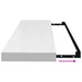 Rafturi de perete, 2 buc., alb extralucios, 90x23,5x3,8 cm, MDF - WALTI WALTI