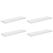 Rafturi de perete, 4 buc., alb extralucios, 90x23,5x3,8 cm, MDF - WALTI WALTI