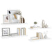 Rafturi de perete, 4 buc., alb extralucios, 90x23,5x3,8 cm, MDF - WALTI WALTI
