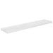 Raft de perete suspendat, alb extralucios, 120x23,5x3,8 cm, MDF - WALTI WALTI