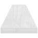 Raft de perete suspendat, alb extralucios, 120x23,5x3,8 cm, MDF - WALTI WALTI