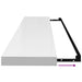 Rafturi de perete, 2 buc., alb extralucios, 120x23,5x3,8 cm MDF - WALTI WALTI