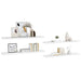 Rafturi de perete, 4 buc., alb extralucios, 120x23,5x3,8 cm MDF - WALTI WALTI