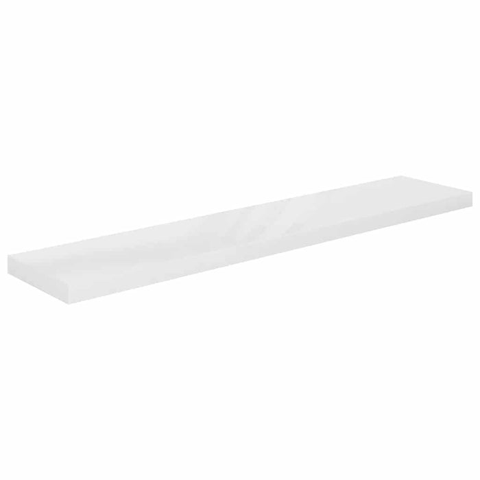 Rafturi de perete, 4 buc., alb extralucios, 120x23,5x3,8 cm MDF - WALTI WALTI