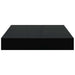 Raft de perete suspendat negru extralucios, 23x23,5x3,8 cm, MDF - WALTI WALTI