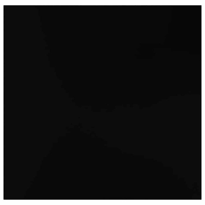 Rafturi de perete 4 buc. negru extralucios 23x23,5x3,8 cm, MDF - WALTI WALTI