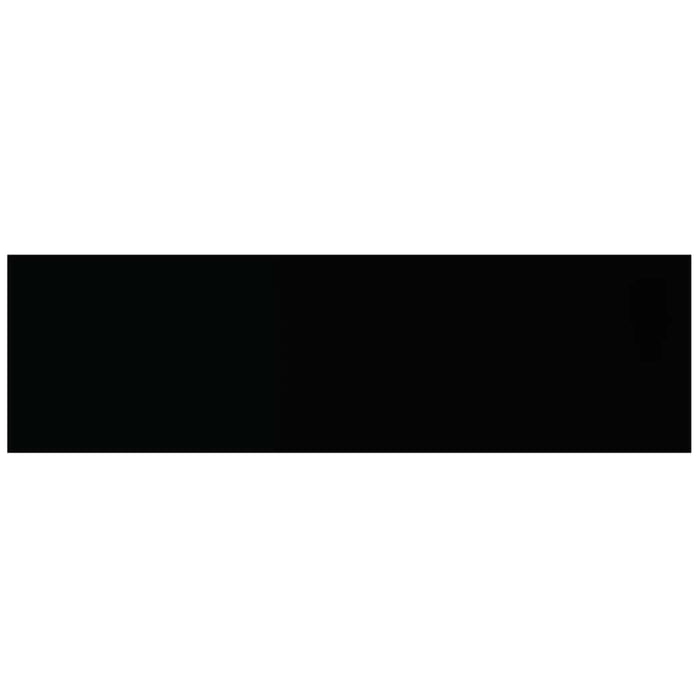 Raft de perete suspendat negru extralucios, 80x23,5x3,8 cm, MDF - WALTI WALTI