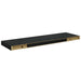 Rafturi de perete 2 buc., negru extralucios, 80x23,5x3,8 cm MDF - WALTI WALTI