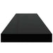 Raft perete suspendat, negru extralucios, 90x23,5x3,8 cm, MDF - WALTI WALTI