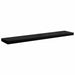 Rafturi de perete, 2 buc. negru extralucios 120x23,5x3,8 cm MDF - WALTI WALTI