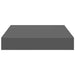 Rafturi de perete, 2 buc., gri extralucios, 23x23,5x3,8 cm, MDF - WALTI WALTI
