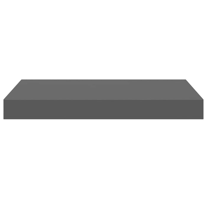 Rafturi de perete, 4 buc., gri extralucios, 40x23,5x3,8 cm, MDF WALTI