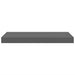 Raft de perete suspendat, gri extralucios, 50x23x3,8 cm, MDF - WALTI WALTI