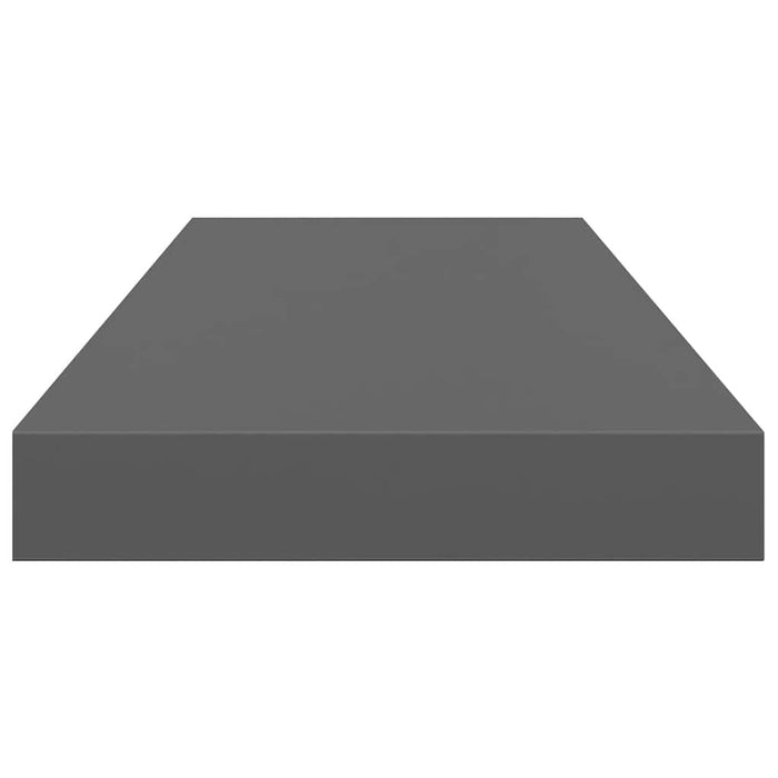 Raft de perete suspendat, gri extralucios, 60x23,5x3,8 cm, MDF - WALTI WALTI