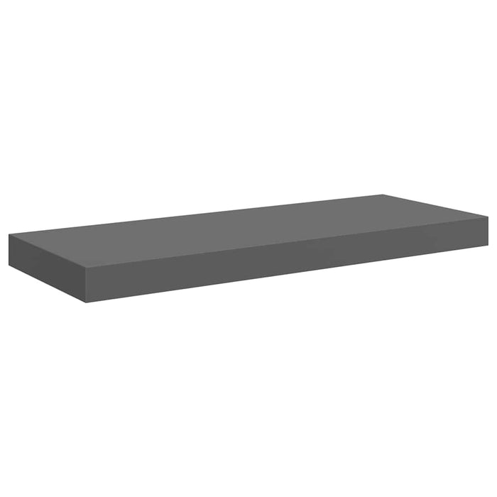 Rafturi de perete, 4 buc., gri extralucios, 60x23,5x3,8 cm, MDF - WALTI WALTI