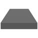 Raft de perete suspendat, gri extralucios, 80x23,5x3,8 cm, MDF - WALTI WALTI
