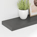 Rafturi de perete, 2 buc., gri extralucios, 80x23,5x3,8 cm, MDF - WALTI WALTI