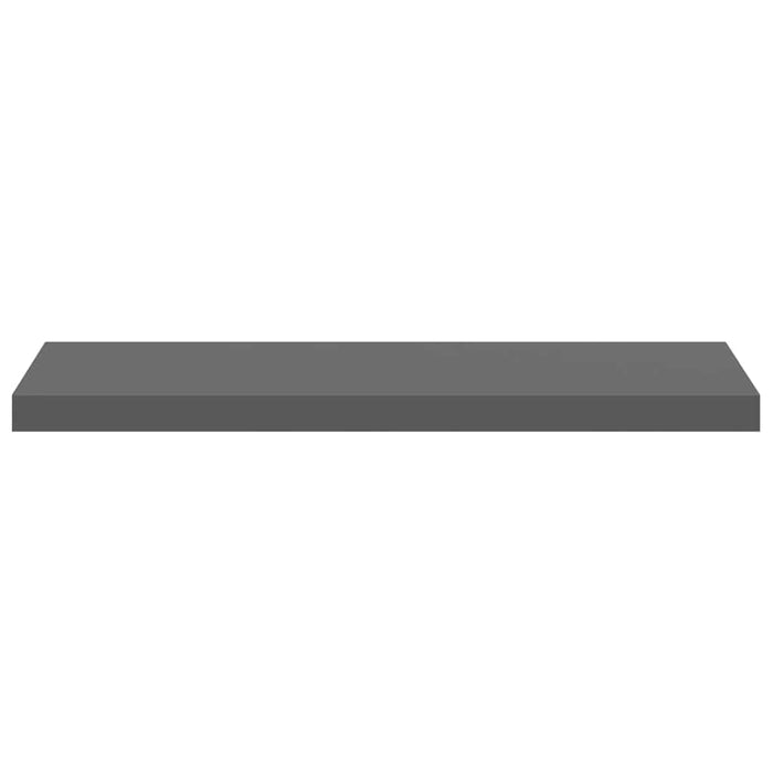 Rafturi de perete, 2 buc., gri extralucios, 80x23,5x3,8 cm, MDF - WALTI WALTI