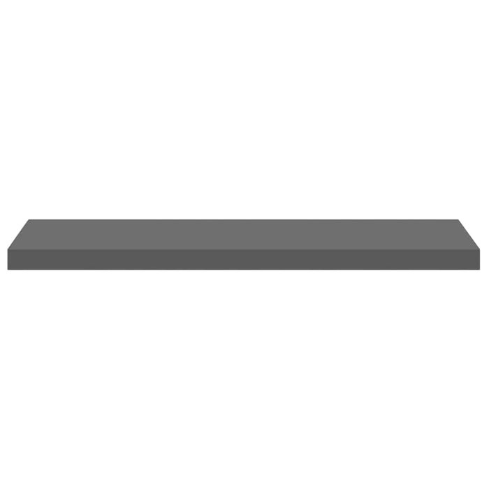 Raft de perete suspendat, gri extralucios, 90x23,5x3,8 cm, MDF - WALTI WALTI