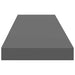 Raft de perete suspendat, gri extralucios, 90x23,5x3,8 cm, MDF - WALTI WALTI