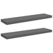 Rafturi de perete, 2 buc., gri extralucios, 90x23,5x3,8 cm, MDF - WALTI WALTI