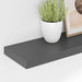 Rafturi de perete, 2 buc., gri extralucios, 90x23,5x3,8 cm, MDF - WALTI WALTI