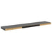 Rafturi de perete, 2 buc., gri extralucios, 120x23,5x3,8 cm MDF - WALTI WALTI