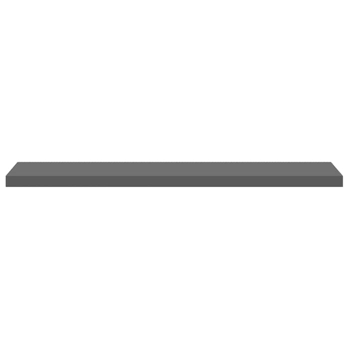 Rafturi de perete, 4 buc., gri extralucios, 120x23,5x3,8 cm MDF - WALTI WALTI
