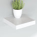 Raft de perete suspendat, alb, 23x23,5x3,8 cm, MDF - WALTI WALTI