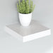 Rafturi de perete suspendate, 2 buc., alb, 23x23,5x3,8 cm, MDF - WALTI WALTI